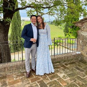 RARE Agua by Agua Bendita curuba linen maxi dress in Riveria blue